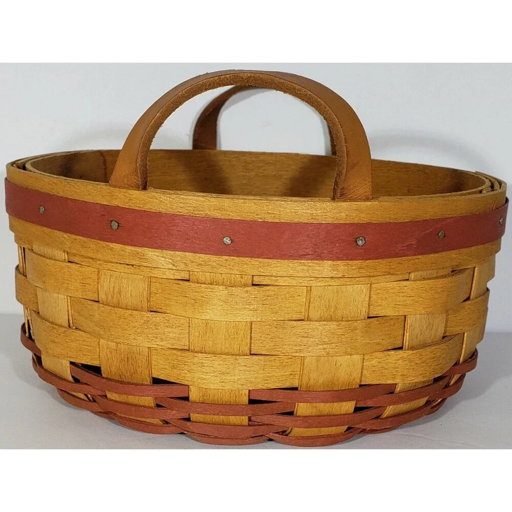LONGABERGER 1995 MOTHERS DAY “BASKET OF LOVE” COMBO #18805 LINER PROTECTOR EUC